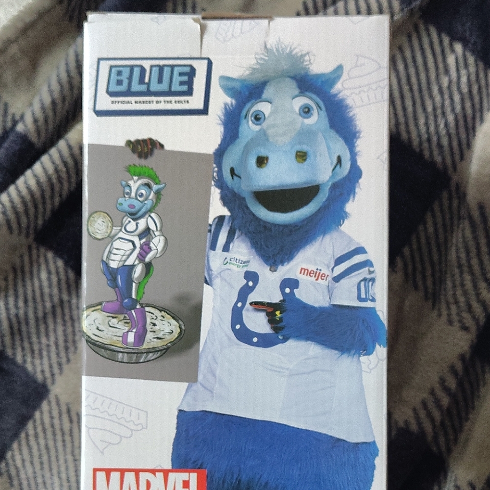 pop Marvel Blue Colts Mascot Figure - Blue, White